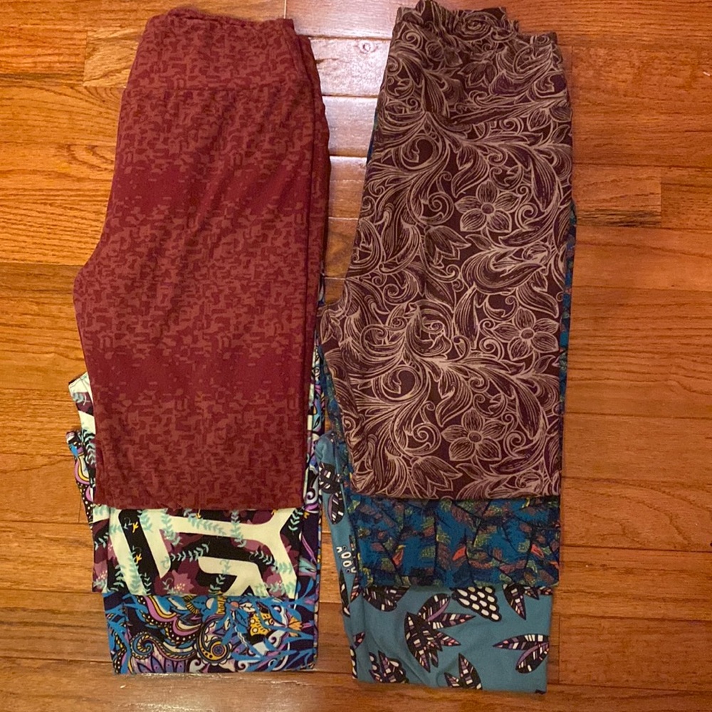 Lot of 6 LuLaRoe Leggings OS